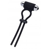 Черное эрекционное лассо на пенис Jat - A-toys - в Невинномысске купить с доставкой