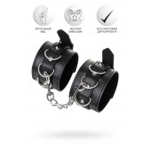 Черные оковы Anonymo из искусственной кожи - ToyFa - купить с доставкой в Невинномысске