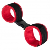 Красно-черные велюровые оковы Anonymo - ToyFa - купить с доставкой в Невинномысске