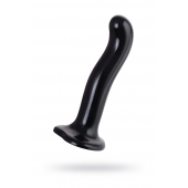 Черный стимулятор для пар P G-Spot Dildo Size M - 18 см. - Strap-on-me - в Невинномысске купить с доставкой