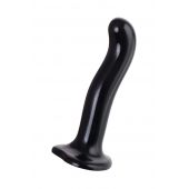 Черный стимулятор для пар P G-Spot Dildo Size M - 18 см. - Strap-on-me - в Невинномысске купить с доставкой