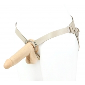 Поясной фаллоимитатор с мошонкой телесного цвета - 18 см. - LOVETOY (А-Полимер) - купить с доставкой в Невинномысске