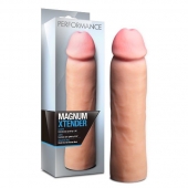 Телесная фаллическая насадка на пенис Magnum Xtender - 23 см. - Blush Novelties - в Невинномысске купить с доставкой