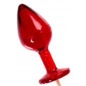 Красный леденец в форме малой анальной пробки со вкусом виски - Sosuчki - купить с доставкой в Невинномысске