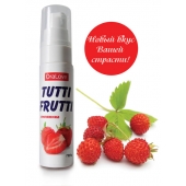 Гель-смазка Tutti-frutti с земляничным вкусом - 30 гр. - Биоритм - купить с доставкой в Невинномысске