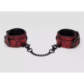 Красно-черные наручники Reversible Faux Leather Wrist Cuffs - Fifty Shades of Grey - купить с доставкой в Невинномысске