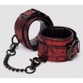 Красно-черные наручники Reversible Faux Leather Wrist Cuffs - Fifty Shades of Grey - купить с доставкой в Невинномысске