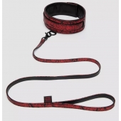 Стильный ошейник с поводком Reversible Faux Leather Collar and Lead - Fifty Shades of Grey - купить с доставкой в Невинномысске