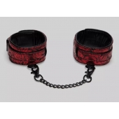 Красно-черные оковы Reversible Faux Leather Ankle Cuffs - Fifty Shades of Grey - купить с доставкой в Невинномысске