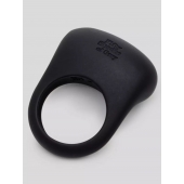 Черное эрекционное виброкольцо Sensation Rechargeable Vibrating Love Ring - Fifty Shades of Grey - в Невинномысске купить с доставкой