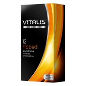 Ребристые презервативы VITALIS PREMIUM ribbed - 12 шт. - Vitalis - купить с доставкой в Невинномысске