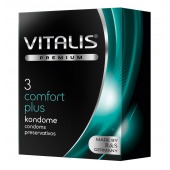 Контурные презервативы VITALIS PREMIUM comfort plus - 3 шт. - Vitalis - купить с доставкой в Невинномысске