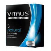 Классические презервативы VITALIS PREMIUM natural - 3 шт. - Vitalis - купить с доставкой в Невинномысске