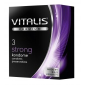 Презервативы с утолщенной стенкой VITALIS PREMIUM strong - 3 шт. - Vitalis - купить с доставкой в Невинномысске