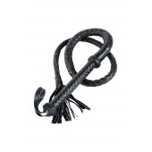 Длинный кожаный кнут с хлопушками на конце - ToyFa - купить с доставкой в Невинномысске