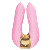 Розовый двойной вибростимулятор AIKO с двумя моторами - Shunga