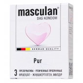 Супертонкие презервативы Masculan Pur - 3 шт. - Masculan - купить с доставкой в Невинномысске