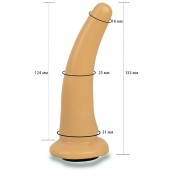Телесная гладкая насадка Harness - 13,3 см. - LOVETOY (А-Полимер) - купить с доставкой в Невинномысске