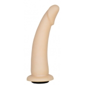 Телесная гладкая насадка-фаллоимитатор Harness - 17 см. - LOVETOY (А-Полимер) - купить с доставкой в Невинномысске