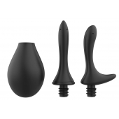 Черный анальный душ Nexus Anal Douche Set с 2 сменными насадками - Nexus Range - купить с доставкой в Невинномысске