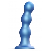 Голубая насадка Strap-On-Me Dildo Plug Balls size S - Strap-on-me - купить с доставкой в Невинномысске