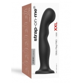 Черная насадка Strap-On-Me Dildo Plug P G size XXL - Strap-on-me - купить с доставкой в Невинномысске