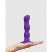 Фиолетовая насадка Strap-On-Me Dildo Geisha Balls size M - Strap-on-me - купить с доставкой в Невинномысске