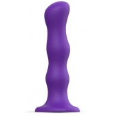 Фиолетовая насадка Strap-On-Me Dildo Geisha Balls size M - Strap-on-me - купить с доставкой в Невинномысске