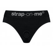 Черные трусики для насадок Heroine Lingerie Harness - size S - Strap-on-me - купить с доставкой в Невинномысске