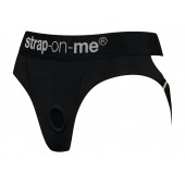 Черные трусики для насадок Heroine Lingerie Harness - size M - Strap-on-me - купить с доставкой в Невинномысске