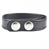 Кольцо на пенис SNAP COCK RING из искусственной кожи на клепках - BlueLine - в Невинномысске купить с доставкой