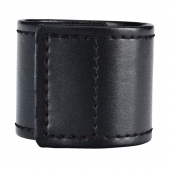 Хомут-утяжка для мошонки из искусственной кожи на липучке VELCRO BALL STRETCHER- 4 см. - BlueLine - в Невинномысске купить с доставкой