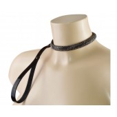 Эффектный сверкающий ошейник с поводком  Гламур - Sitabella - купить с доставкой в Невинномысске