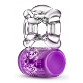 Фиолетовое эрекционное виброкольцо Pleaser Rechargeable C-Ring - Blush Novelties - в Невинномысске купить с доставкой