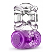Фиолетовое эрекционное виброкольцо One Night Stand Vibrating C-Ring - Blush Novelties - в Невинномысске купить с доставкой