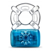 Синее эрекционное виброкольцо One Night Stand Vibrating C-Ring - Blush Novelties - в Невинномысске купить с доставкой