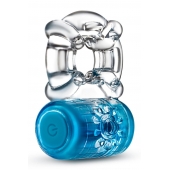 Синее эрекционное виброкольцо One Night Stand Vibrating C-Ring - Blush Novelties - в Невинномысске купить с доставкой