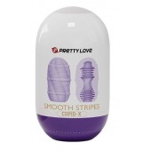 Сиреневый мастурбатор-яйцо Smooth Stripes - Baile - в Невинномысске купить с доставкой