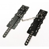 Узорчатые кожаные оковы с регулируемыми ремешками - Crazy Handmade - купить с доставкой в Невинномысске