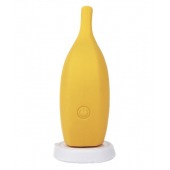 Желтый перезаряжаемый вибратор Ba-banana - 8,2 см. - CNT