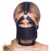 Черный намордник с кляпом-шаром Head Harness With A Gag - Orion - купить с доставкой в Невинномысске