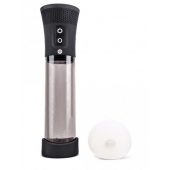 Черная автоматическая вакуумная помпа Pink Vibe с 2 уплотнительными кольцами - Pink Vibe - в Невинномысске купить с доставкой