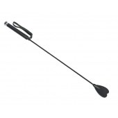 Чёрный стек с шлепком-сердечком - 70 см. - Sitabella - купить с доставкой в Невинномысске