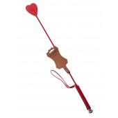 Стек с красным наконечником-сердечком - 70 см. - Sitabella - купить с доставкой в Невинномысске