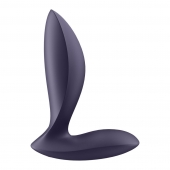 Фиолетовый анальный вибростимулятор Power Plug - Satisfyer - в Невинномысске купить с доставкой