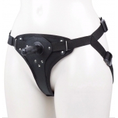 Женские трусики для фиксации насадки плугом с вагинальной пробкой - LOVETOY (А-Полимер) - купить с доставкой в Невинномысске