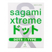 Презерватив Sagami Xtreme Type-E с точками - 1 шт. - Sagami - купить с доставкой в Невинномысске