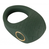 Зеленое эрекционное виброкольцо Luxurious Vibro Cock Ring - Orion - в Невинномысске купить с доставкой