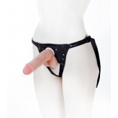 Страпон с поясом Harness - 19 см. - LOVETOY (А-Полимер) - купить с доставкой в Невинномысске