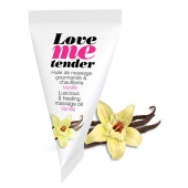 Съедобное согревающее массажное масло Love Me Tender Vanilla с ароматом ванили - 10 мл. - Love to Love - купить с доставкой в Невинномысске